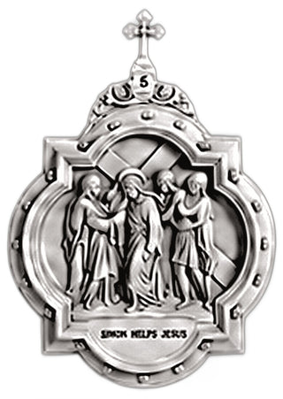 Chapel Wall Plaque Station #5 Statue - 19-inch