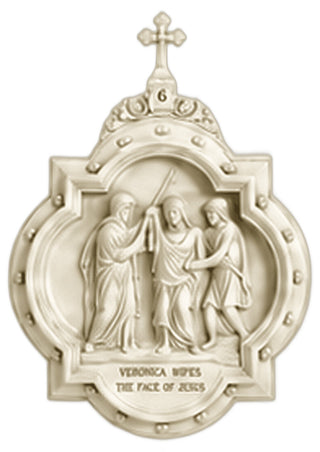 Chapel Wall Plaque Station #6 Statue - 19-inch