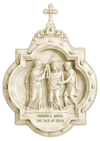 Chapel Wall Plaque Station #6 Statue - 19-inch