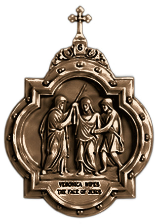 Chapel Wall Plaque Station #6 Statue - 19-inch