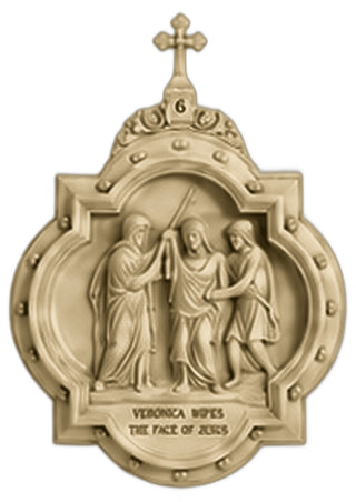 Chapel Wall Plaque Station #6 Statue - 19-inch