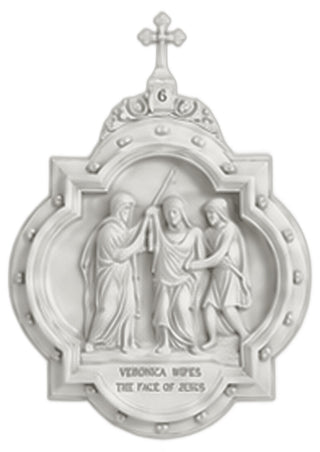 Chapel Wall Plaque Station #6 Statue - 19-inch