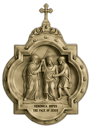 Chapel Wall Plaque Station #6 Statue - 19-inch