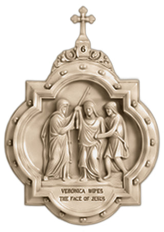 Chapel Wall Plaque Station #6 Statue - 19-inch