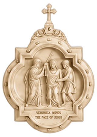 Chapel Wall Plaque Station #6 Statue - 19-inch