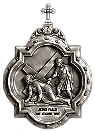 Chapel Wall Plaque Station #7 Statue - 19-inch