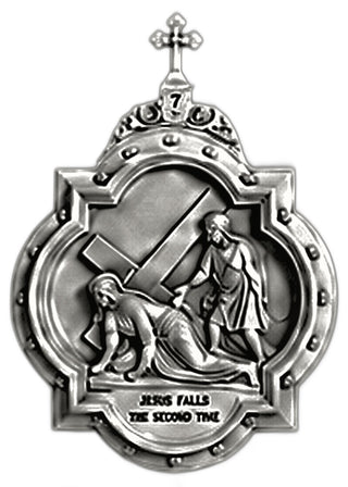 Chapel Wall Plaque Station #7 Statue - 19-inch