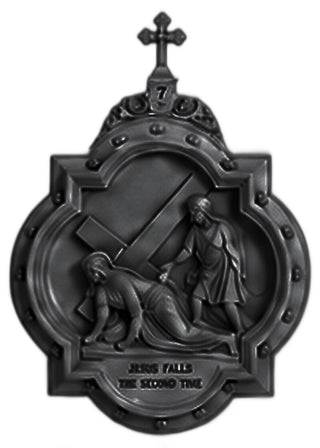 Chapel Wall Plaque Station #7 Statue - 19-inch