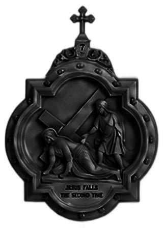 Chapel Wall Plaque Station #7 Statue - 19-inch