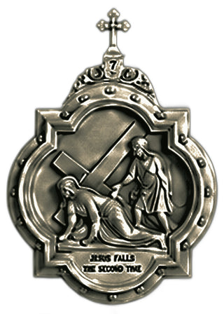 Chapel Wall Plaque Station #7 Statue - 19-inch