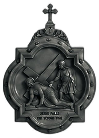 Chapel Wall Plaque Station #7 Statue - 19-inch