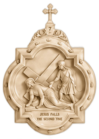 Chapel Wall Plaque Station #7 Statue - 19-inch