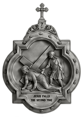 Chapel Wall Plaque Station #7 Statue - 19-inch