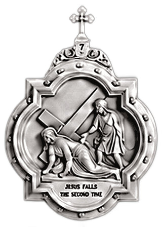 Chapel Wall Plaque Station #7 Statue - 19-inch