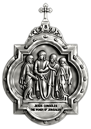 Chapel Wall Plaque Station #8 Statue - 19-inch