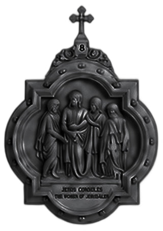 Chapel Wall Plaque Station #8 Statue - 19-inch