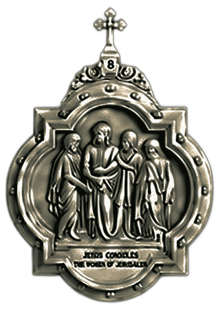 Chapel Wall Plaque Station #8 Statue - 19-inch