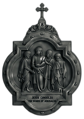 Chapel Wall Plaque Station #8 Statue - 19-inch