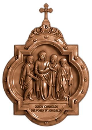 Chapel Wall Plaque Station #8 Statue - 19-inch