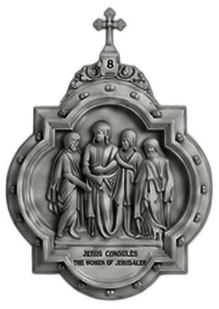 Chapel Wall Plaque Station #8 Statue - 19-inch