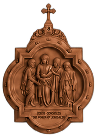 Chapel Wall Plaque Station #8 Statue - 19-inch