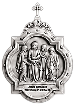 Chapel Wall Plaque Station #8 Statue - 19-inch