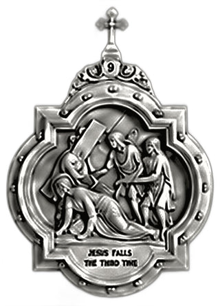 Chapel Wall Plaque Station #9 Statue - 19-inch