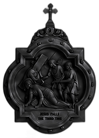 Chapel Wall Plaque Station #9 Statue - 19-inch