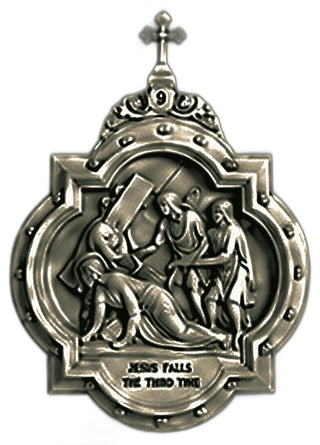 Chapel Wall Plaque Station #9 Statue - 19-inch