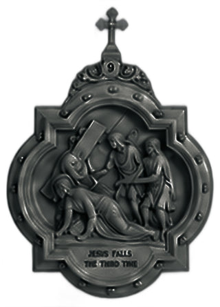Chapel Wall Plaque Station #9 Statue - 19-inch
