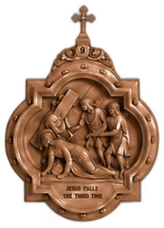 Chapel Wall Plaque Station #9 Statue - 19-inch