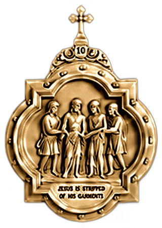 Chapel Wall Plaque Station #10 Statue - 19-inch