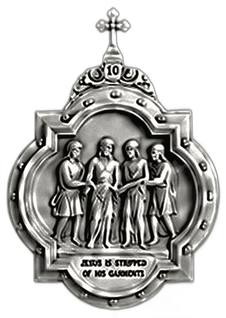 Chapel Wall Plaque Station #10 Statue - 19-inch
