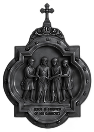 Chapel Wall Plaque Station #10 Statue - 19-inch