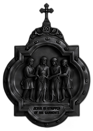 Chapel Wall Plaque Station #10 Statue - 19-inch