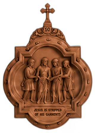 Chapel Wall Plaque Station #10 Statue - 19-inch