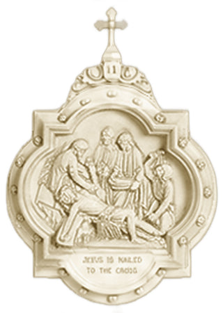 Chapel Wall Plaque Station #11 Statue - 19-inch