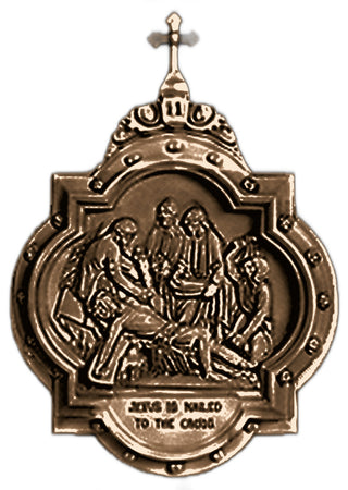 Chapel Wall Plaque Station #11 Statue - 19-inch