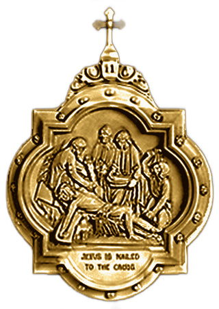 Chapel Wall Plaque Station #11 Statue - 19-inch