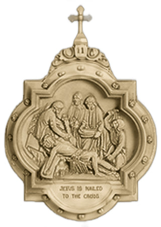 Chapel Wall Plaque Station #11 Statue - 19-inch