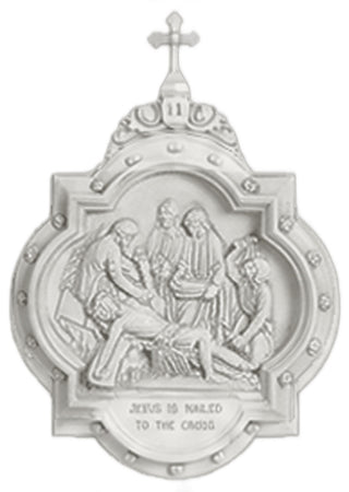 Chapel Wall Plaque Station #11 Statue - 19-inch