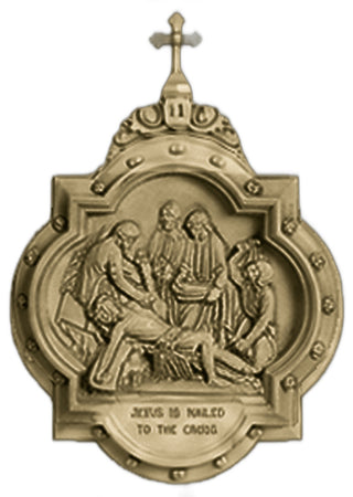 Chapel Wall Plaque Station #11 Statue - 19-inch