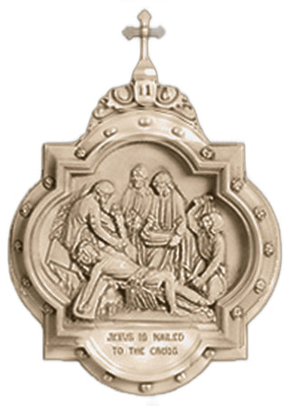 Chapel Wall Plaque Station #11 Statue - 19-inch