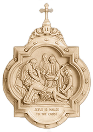 Chapel Wall Plaque Station #11 Statue - 19-inch