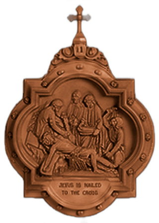 Chapel Wall Plaque Station #11 Statue - 19-inch