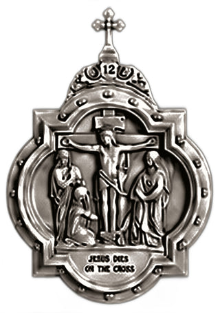 Chapel Wall Plaque Station #12 Statue - 19-inch