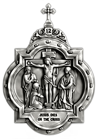 Chapel Wall Plaque Station #12 Statue - 19-inch