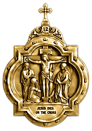 Chapel Wall Plaque Station #12 Statue - 19-inch