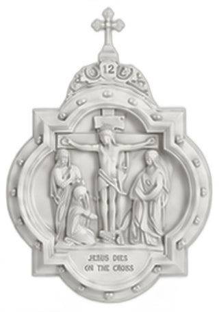 Chapel Wall Plaque Station #12 Statue - 19-inch