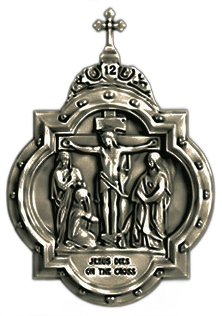 Chapel Wall Plaque Station #12 Statue - 19-inch